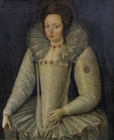 Portret van Ellen of Ellin Maurice (1578-1626) door Marcus Garret Gheeraerts the Younger